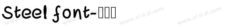 Steel font字体转换